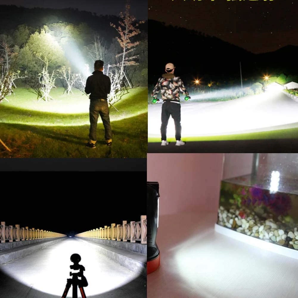 Multifunctional Lamp Rechargeable LED Spotlight LED Torch Handhold Searching Light (65290017)
