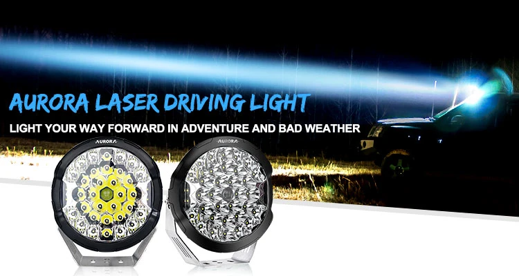Aurora Round 7inch 9inch Automotive LED Driving Light Car Offroad Laser Work Light for 4X4 Car Accessories Jeep