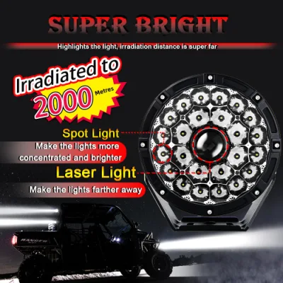 Factory Direct Sale Laser LED High Beam Driving Light 8.5inch 9inch Round Laser LED Driving Light for Jk/Tj/Lj/Cj