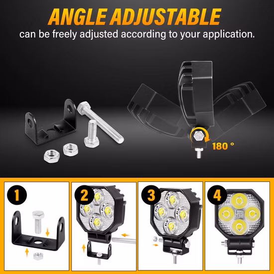 Exclusive off-Road High-Quality Brightest 12V 24V 5-Inch LED Work Light
