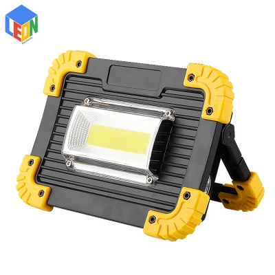 Three Colors Rechargeable Water Proof LED Outdoor Camping Searching Work Light Lamp COB Big Flood Beam Light