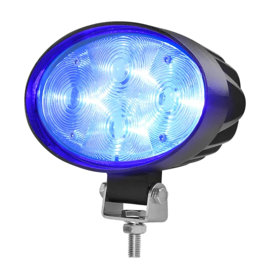 5.5 Inch Oval Warehouse Pedestrian LED Safety Blue Spot Warning Lamp for Forklift Material Handling Work Light