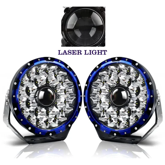 198W Offroad Truck 9 Inch Spotlight with Cover 16600lm Spot 2000m Lighting 9inch Laser LED Driving Light
